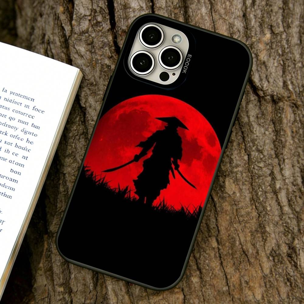 Japanese Bushido Samurai  Phone Case For iPhone 17,16,15,14,13,12,11 Plus,Pro Max,XS,Colorful Silver Phone case Funda Cover