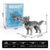 Fierce Beasts Building Block Model: Lion, Tiger, Black Panther, Gorilla - Educational Toy Gift