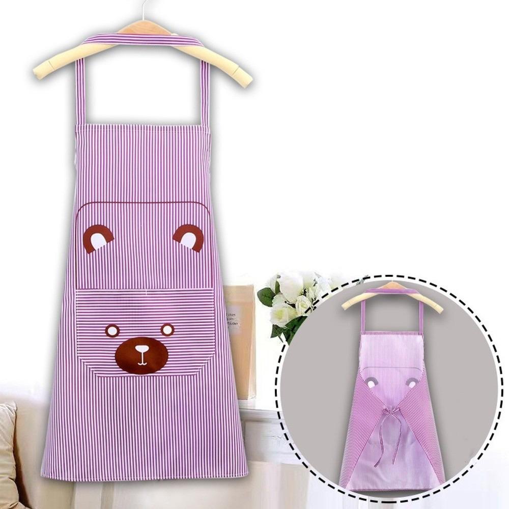 Waterproof Kitchen Cooking Apron Oil-proof Oxford Cloth Hand-wiping Apron Breathable Sleeveless Apron for Catering and Baking