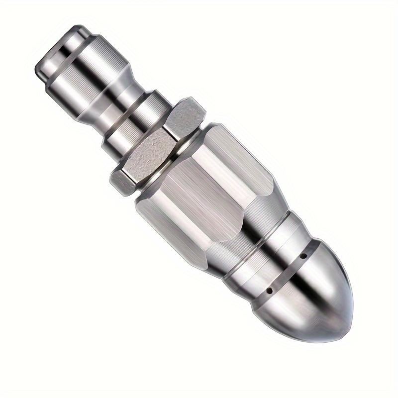 

1/4 Inch High-Pressure Water Jetting Hose Nozzle, 5000 PSI, Quick Connect Drain Clog Remover, Non-Electric Manual Operation