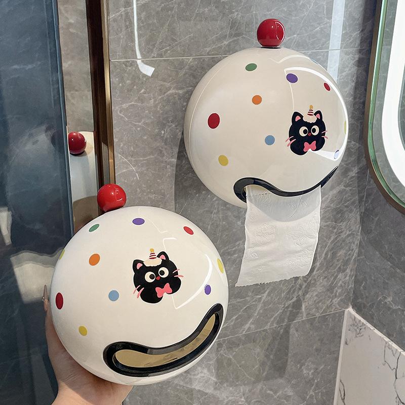 

Настенная стойка для рулонов туалетной бумаги Держатель для рулонов туалетной бумаги Держатель для рулонов туалетной бумаги Коробка для туалетной бумаги Современный 17*17.5cm