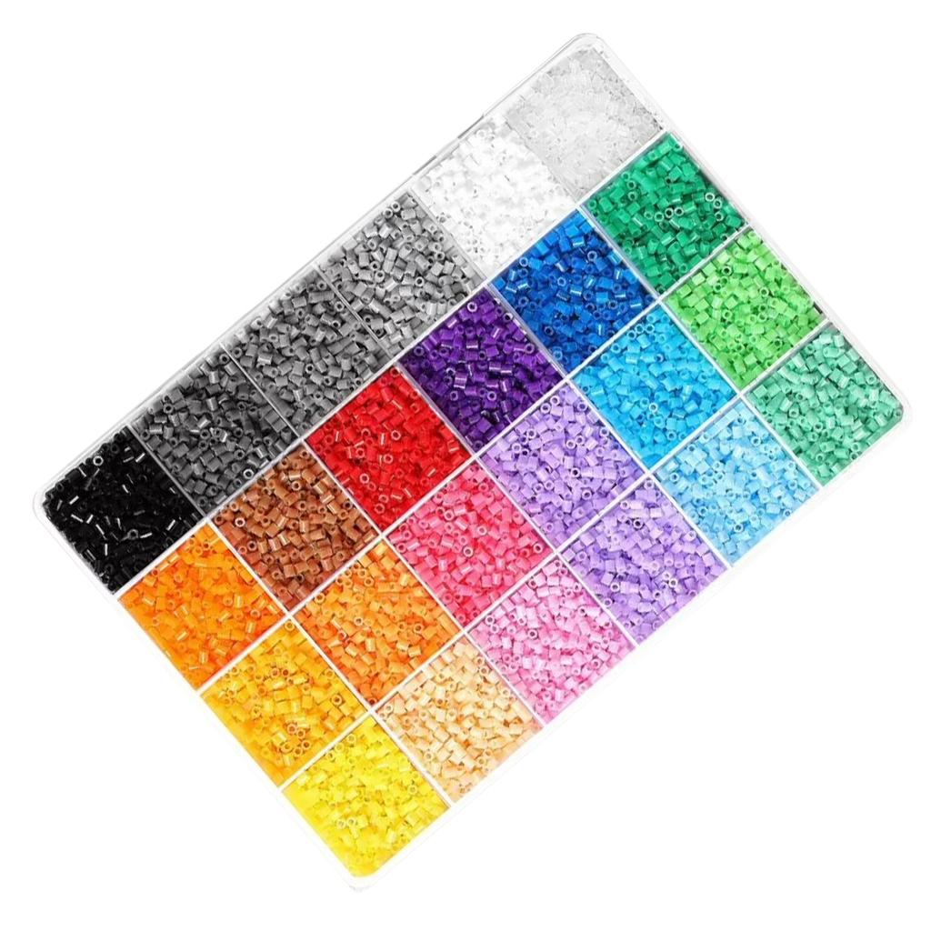 2.6MM Plastic Ironing Beads DIY Color Puzzle Fuse Beads Kit Lightweight & Portable for Indoor Entertainment Party Activities