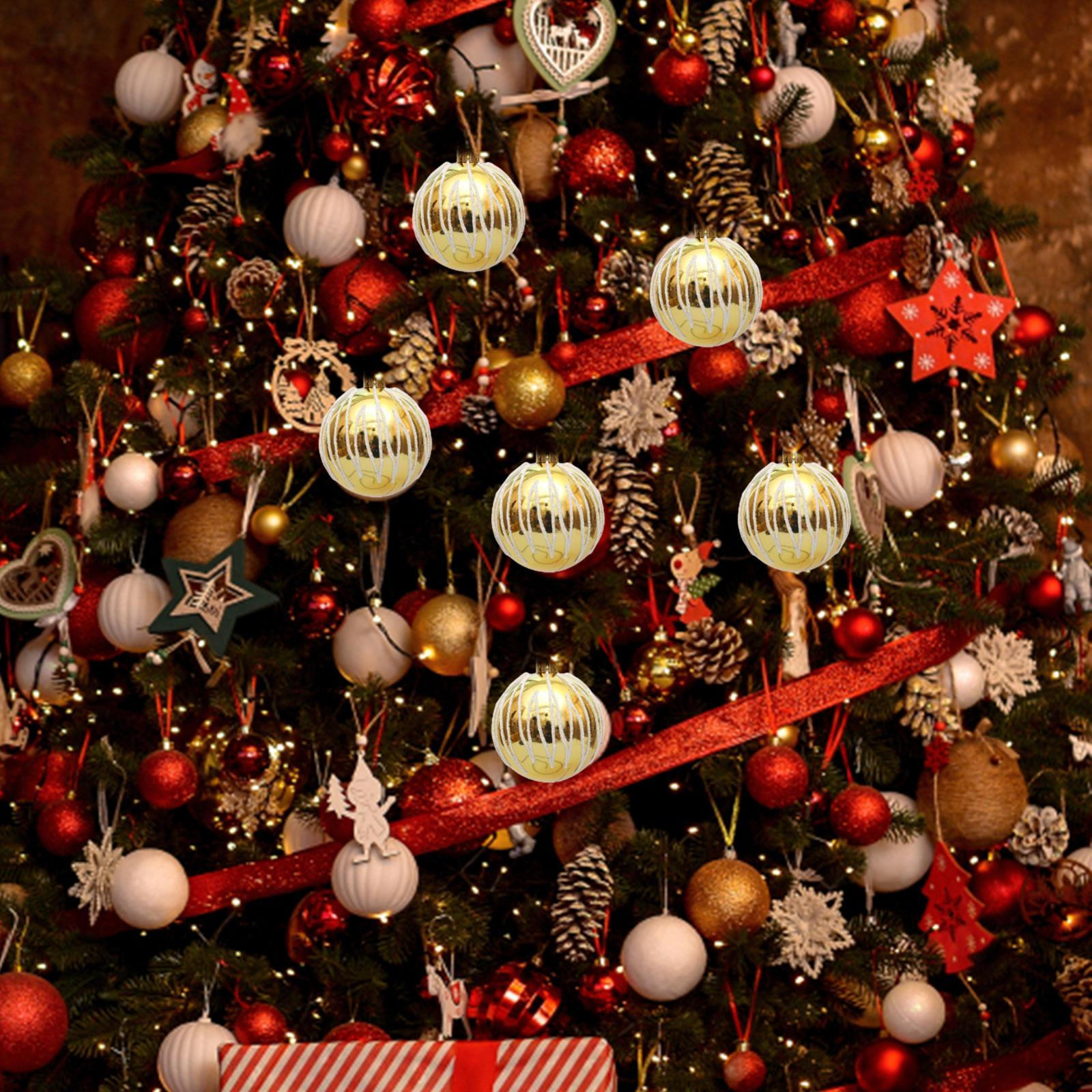 

6 шт. подвесных украшений для рождественской елки, подвески-шармы, 6 см, декоративные безделушки для помещений