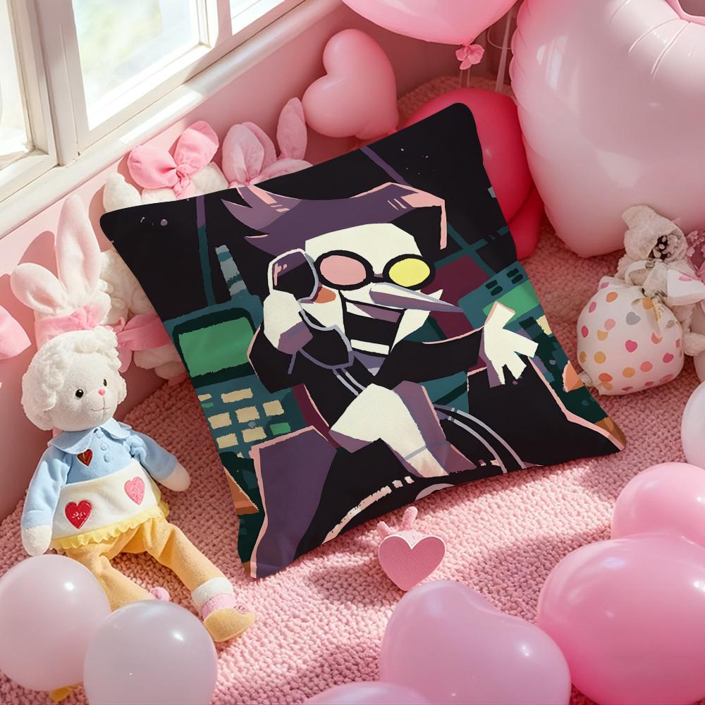 Game Deltarunne Cushion Cover Pattern Printed Pillowcase for Living Room Sofa Cushion Cover & Bedroom Decor
