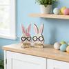 Wooden Cute Bunny Ornaments, Holiday Decoration Ornaments