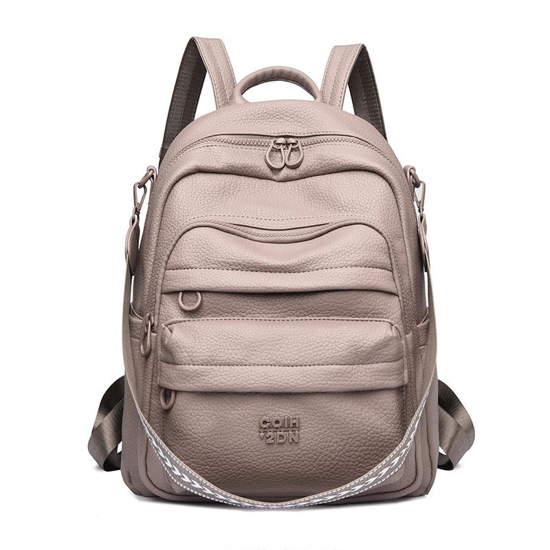 Schoolbag retro simple high sense large capacity backpack new fashion casual versatile commuter computer bag backpack