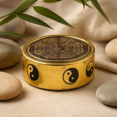 Feng Shui Bagua Yin Yang Metall Schmuckschatulle