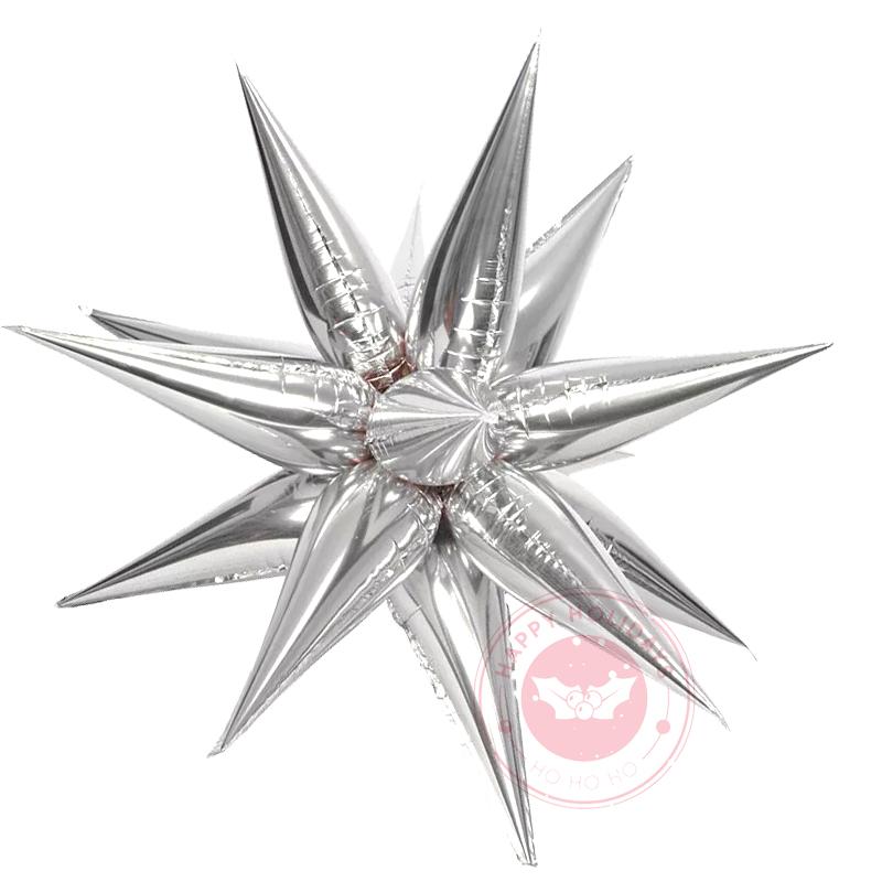 24inch Explosion Star Balloons Birthday Party Opening Ceremony Wedding Decoration Water Drop Cone Foil Balloons Party Supplies