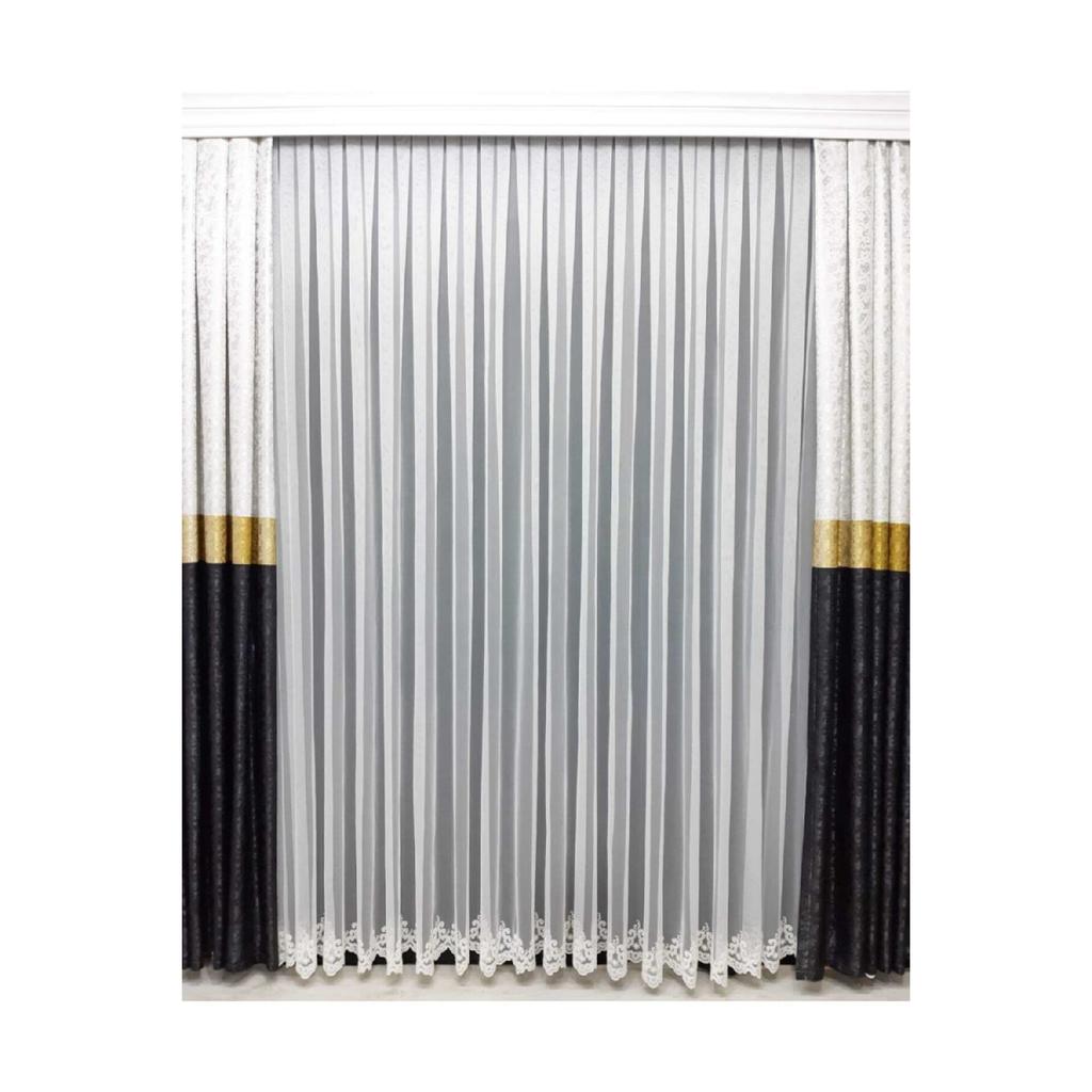 Issa Tulle Curtain Řecká sukně vzorovaná častá baterie 1 E 3