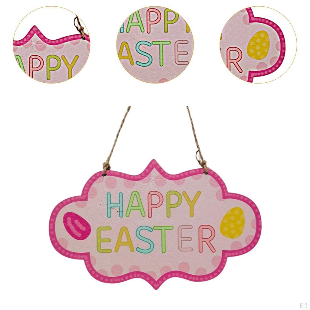 Easter Door Sign for Hanging, Creative Wall Decor Indoor Outdoor