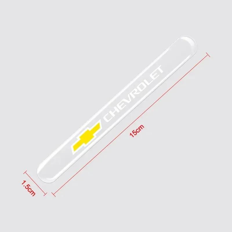 BSRJN1 4Pcs Car Door Protector Transparent Silica Gel Corner Guard Stickers Vehicle Accessories For Chevrolet Spark Sonic Camaro Volt