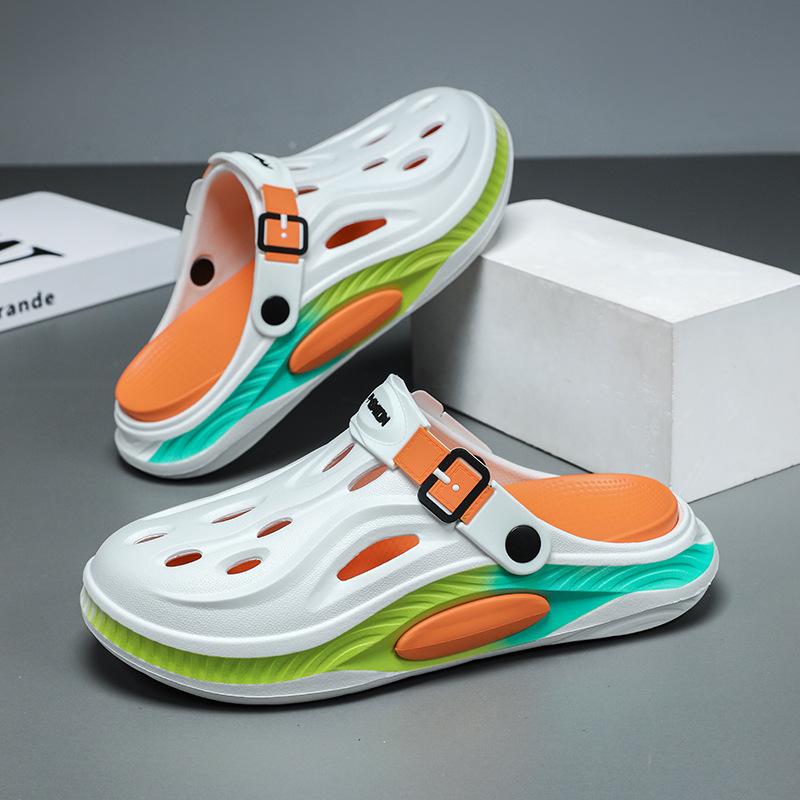 Summer Men's Slippers 2025 New Anti-Slip Sports Leisure Beach Slippers Comfortable EVA Clogs Outdoor Garden Slippers