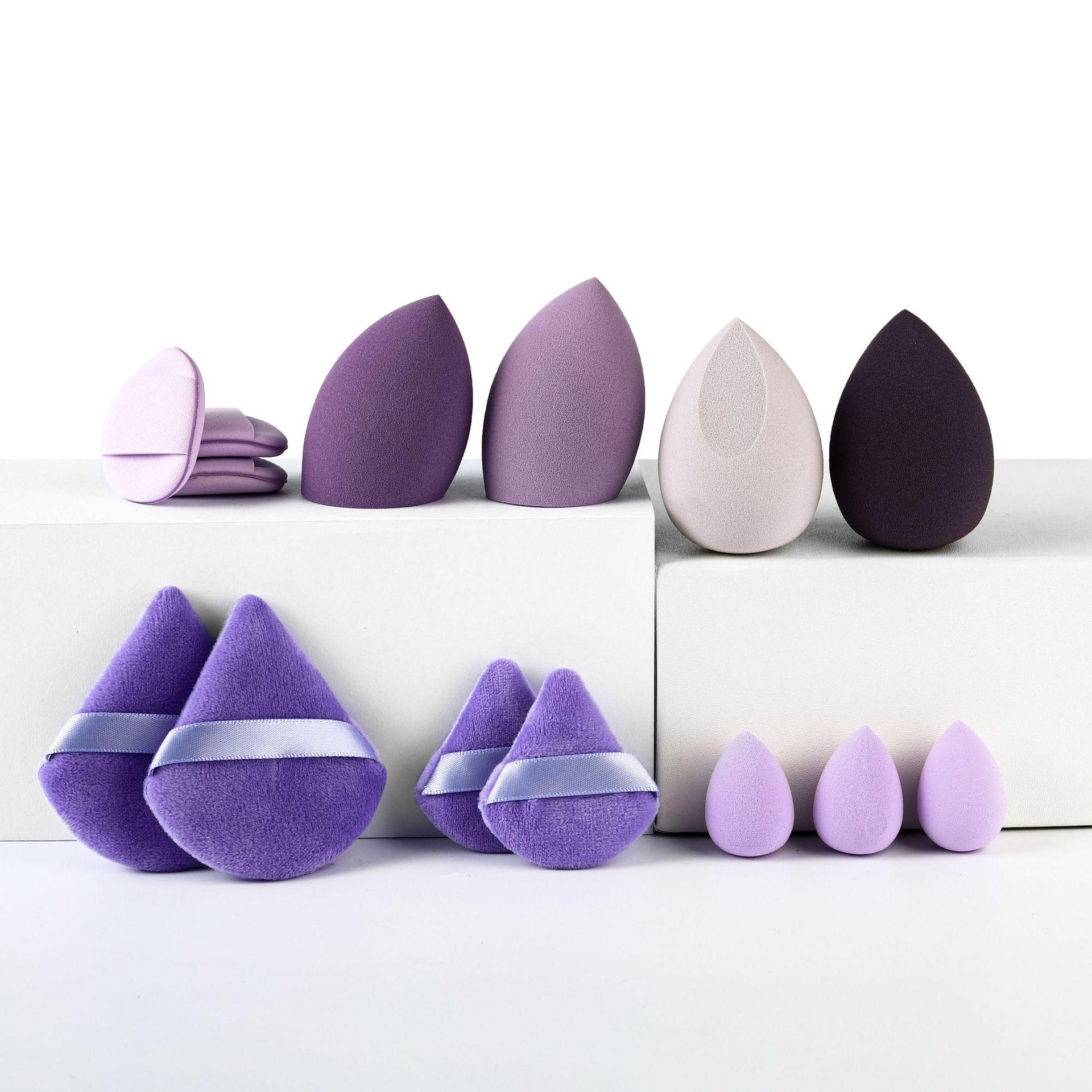 

Multi-piece Powder Puff Set: Includes Beauty Blender, Thumb Puff, Mini Puff, and Cotton Puff in 5/14/19/25/34-piece options.