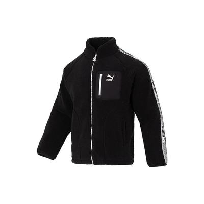 Puma Color Block Zip Up Retro Sports Jacket Unisex Jacket Black 625196-01