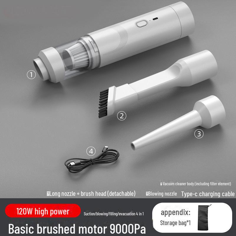 Dual-Purpose Wireless Car Vacuum & Pet Hair Remover with Suction and Blowing
