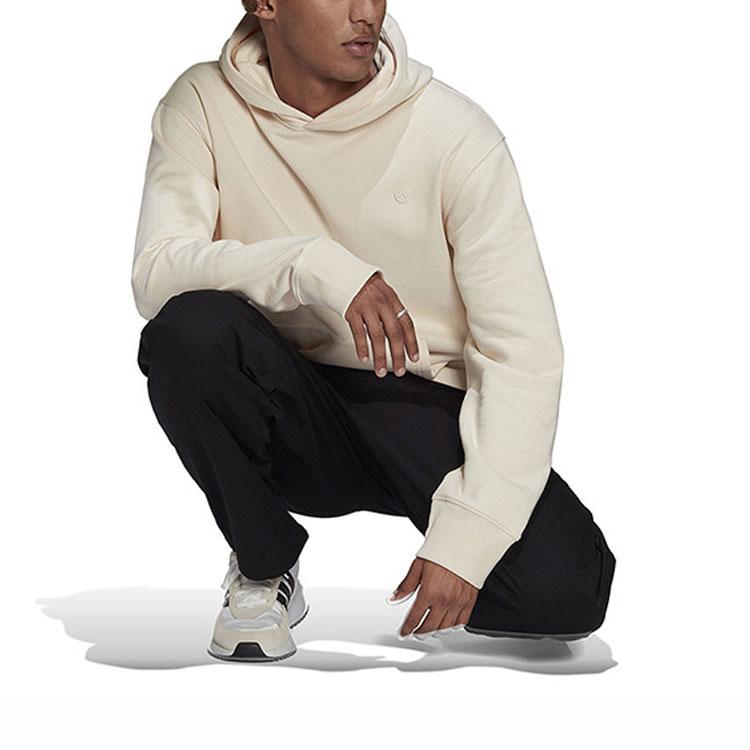 adidas Originals Sweatshirts Men's Ecru Hooded Moderate Other HK2936
