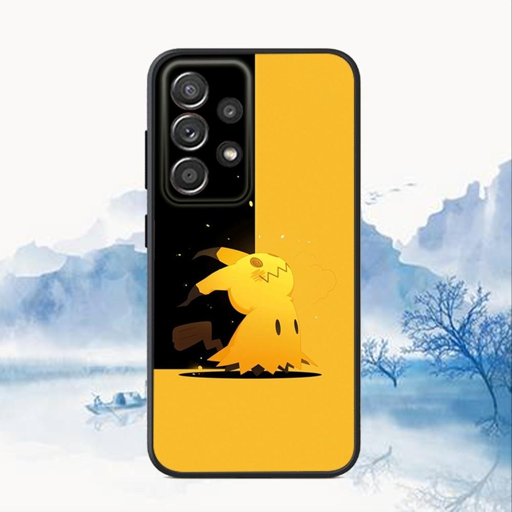 Cute Simple M-MimikyuES-S Phone Case For Samsung S25,S24,S21,S22,S23,S30,Ultra,S20,Plus,Fe,Lite,Note,10,9,5G Black Cover