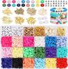 24 Grid Soft Pottery Sheet Set Soft Pottery Beads Pcv Mixture Clay Beads Diy Making Bracelet Necklace