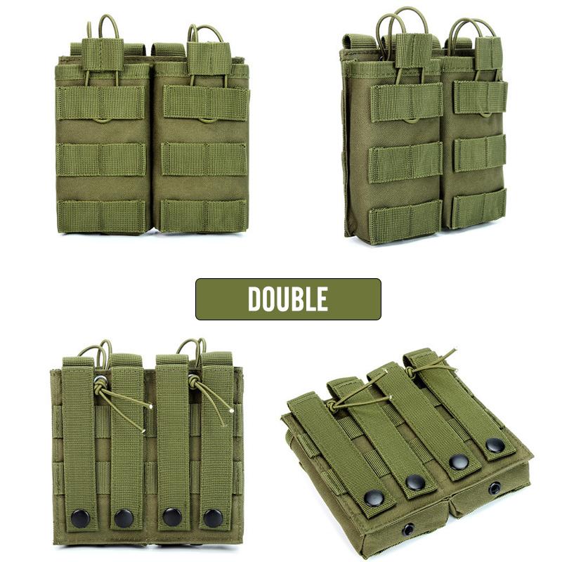 1000D Tactical Magazine Pouch Double/Triple/Quadruple Mag Pouch Airsoft Ak 7.62/5.56mm M4 Ar Rifle Hunting Accessories
