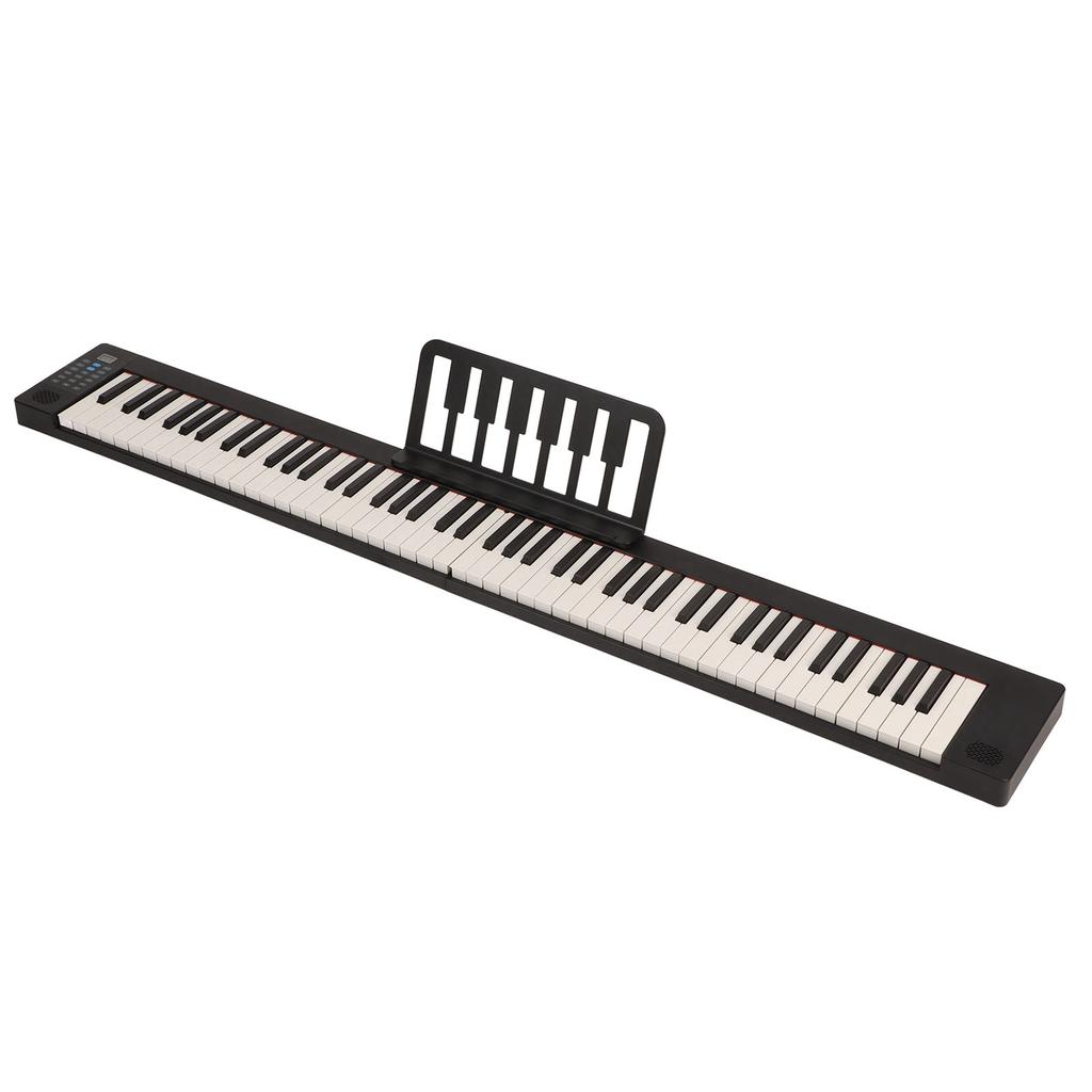 Folding Piano 88 Keys Full Size Keyboard Built In Speaker Portable Bluetooth Electric Piano with