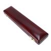 17 Hole Flute Storage Case Wooden Flute Protective Box Soft Velvet Lining Slide Buckle Lock