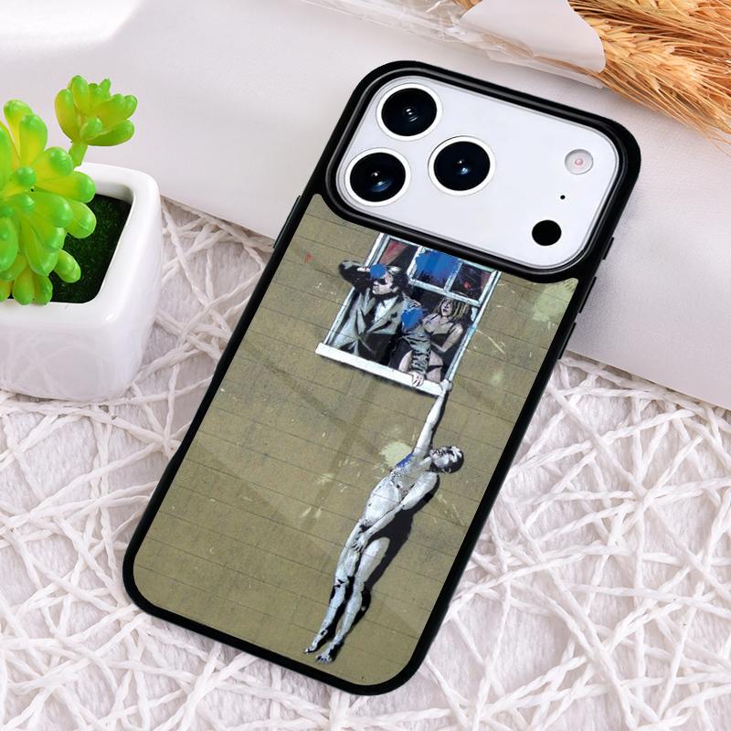 Graffiti soft Phone Case for iPhone 17 Air 16 15 11 12 14 13 Pro Max Shockproof Cover