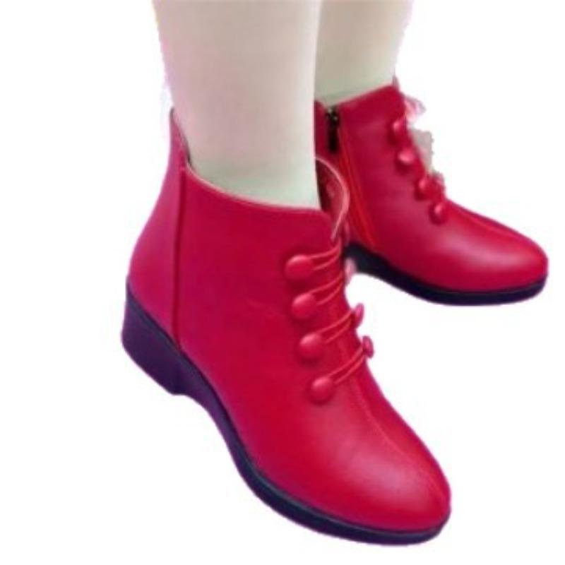 New Wedge Heel Boots, Thin Ankle Boots, Fleece Comfortable Cotton Shoes, Versatile Boots, Women's Shoes