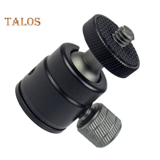 Mini Ball Head for GoPro for Osmo 360 Degree Rotatable Aluminum Alloy 1/4 Screw LED Video Light Cell Phone DSLR Camera Monopod Tripod Head Mount