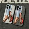 Leopard High Heels Phone Case For Iphone 16 Pro Case Iphone 13 14 11 12 15 Pro Max 14 Plus 12 13 17E 16E Silicone Soft Cover