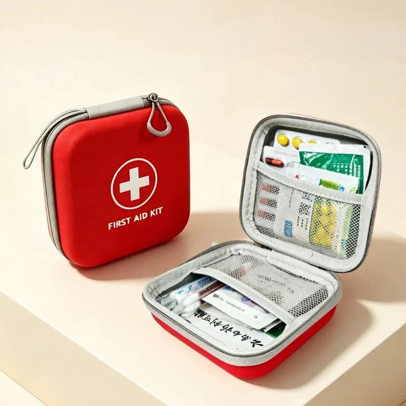 New EVA Hard Shell Medical Supplies Storage Bag, Travel Essential First Aid Kit, Home Care Supplies Storage Box