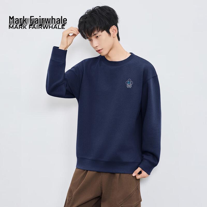 

Mark Fairwhale Men s Crew Neck Back Graphic Fleece Lined Sweatshirt 2XL