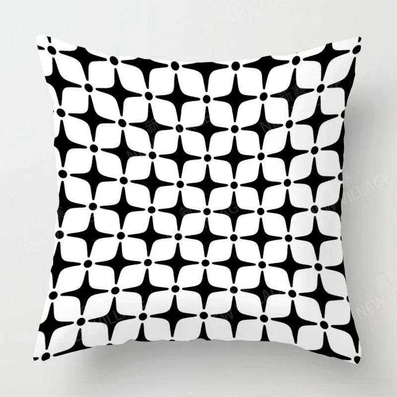 Nordic Fall Home Decor Autumn Throw Pillow Case Sofa Cushion Cover Modern 45x45cm 45*45 50x50 60x60cm 40*40 40x40 Geometry 60*60