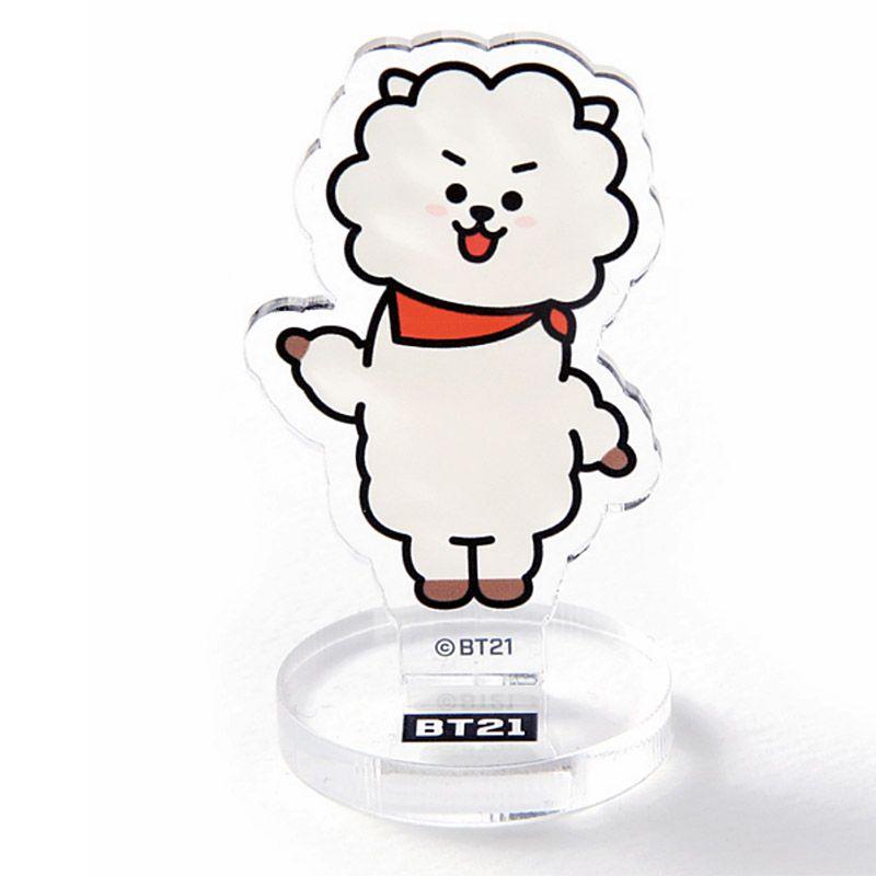 Kpop Bts Bt21 Cute Standee Action Figure Doll Van Acrylic Standing Decor Table
