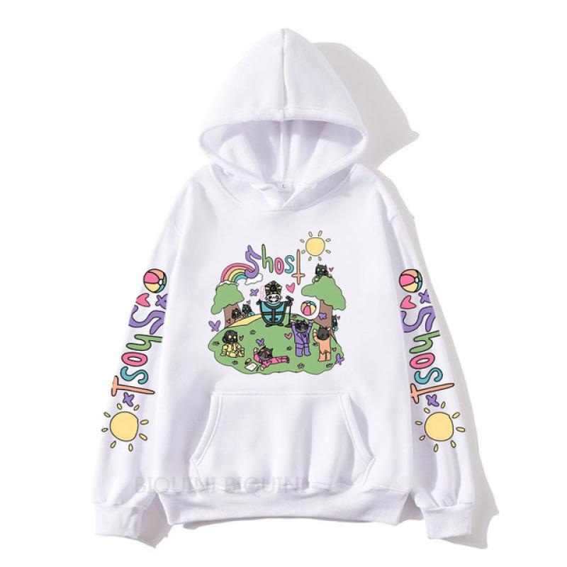 Tinbarry Sweat à Capuche Oversize Femmes Anime Manga Sweat Fille à Capuche Japon Sweat à Capuche E-Girl Streetwear Y2K Gothique Sweat Harajuku Pull