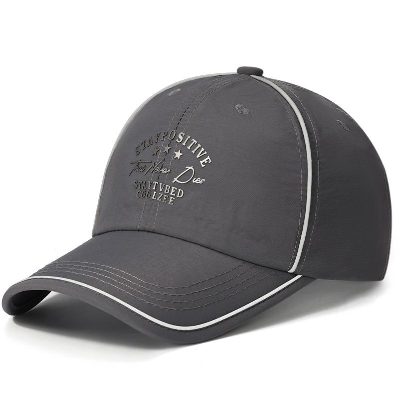 

Весна-лето Быстросохнущая бейсболка Кепка для рыбалки для мужчин и женщин Дышащая шляпа от солнца темно-серого