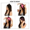 XINRAN Colorful Synthetic Hair Pieces Clip In Bangs Hair Extensions Temperature Fiber Hair Accessories For Women