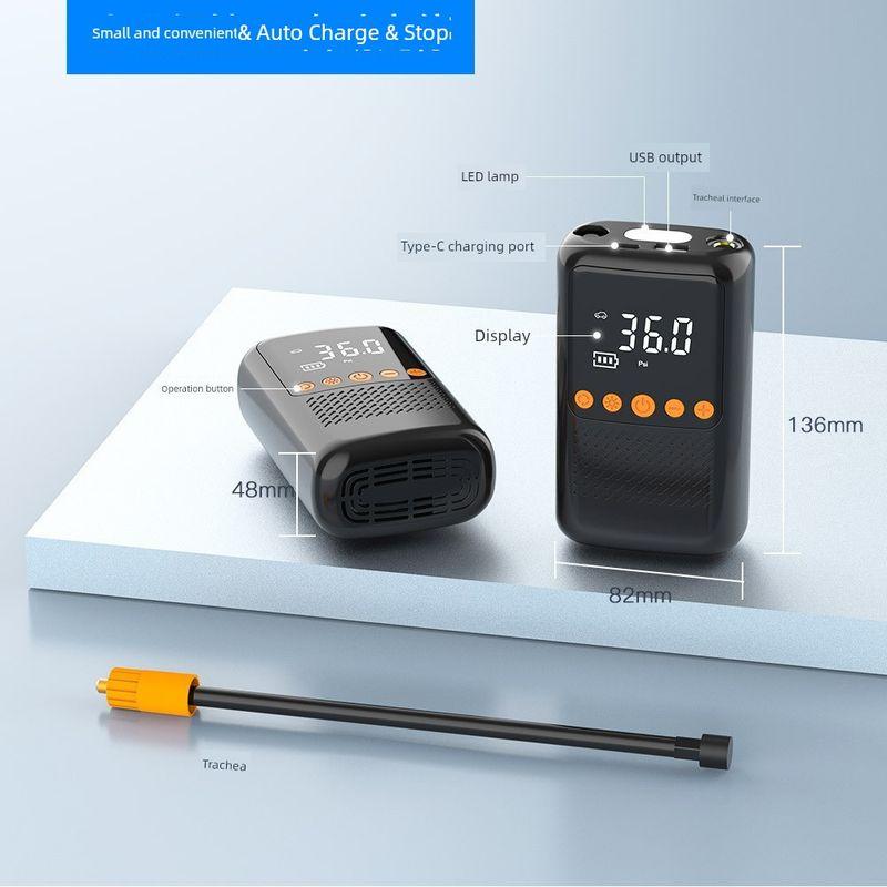 Fashion German Import Technology Car Wireless Vehicle Air Pump Portable Handheld Smart Outdoor Emergency Light