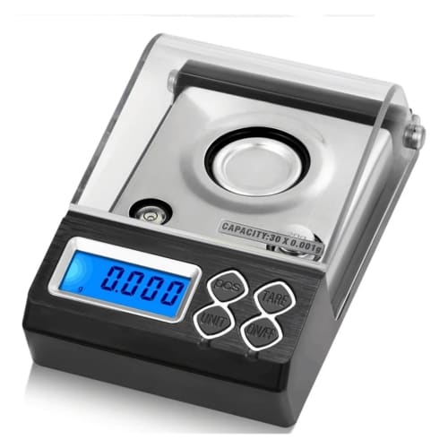 Digital Scale, 0.001g Digital Counting Carat Scale, 20g, 30g, 50g, 0.001g Precision Portable Electronic Jewelry Scale, Gold Germ Pharmaceutical Balanc