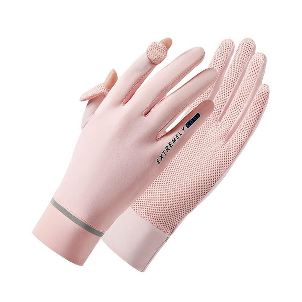 Touch Screen Sunscreen Gloves Thin Anti-UV Gloves Fashion Cycling Gloves  Cycling Driving Running