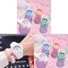 Kids Led Quartz Watch With Night Light And Silicone Strap For Childrens Gift