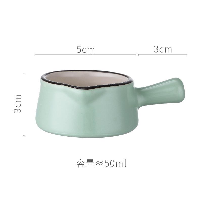 1Pc Ceramic Dishes Seasoning Dipping Bowl Ceramic Dish Trinket Plate Sauce Dish Dish for Kitchen