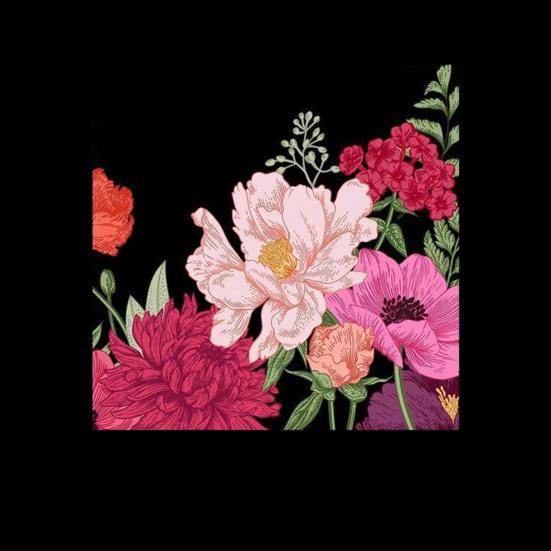 Spring Flowers Window Clings Double-sided Watercolor Flowers Glass Decals Reusable Static PVC Sticker for Home Glass Door Window
