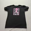 Breast Cancer Awareness T Shirt Women's S Graphic Kickboxing Lounge Black Tee