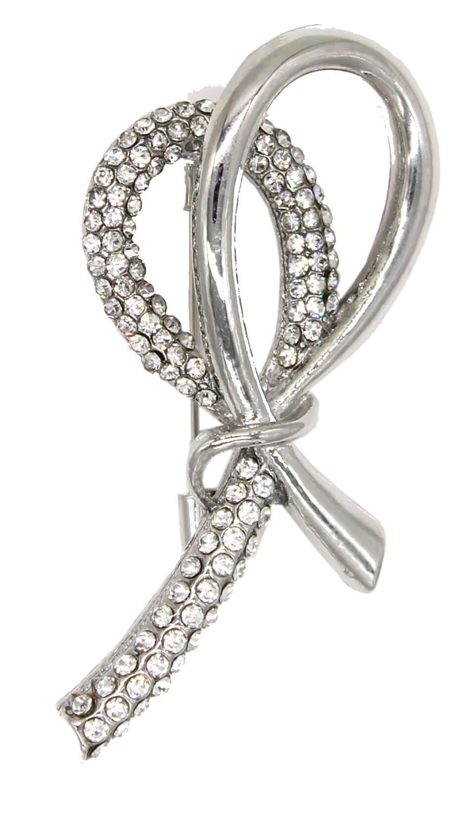 

Shop Brooch Pin Badge Simple Motif Accessory Made in Japan Silver Curve Line pin03 E [Jewelry M] Women s Pavé