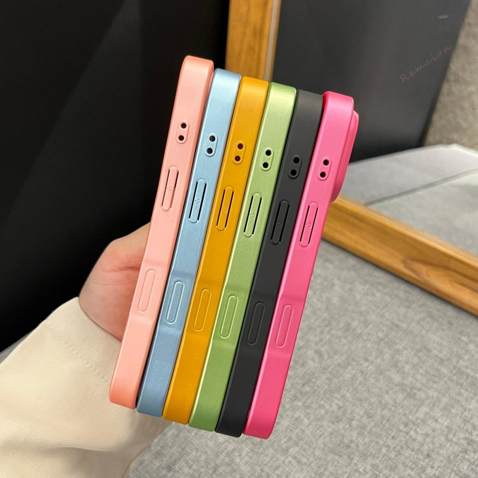 CD Matte Phone Case For iPhone 17 Air 13 11 12 14 15 16 Pro Max Plus 16Pro 17Pro Max Official Colorful Aurora Protector Cover