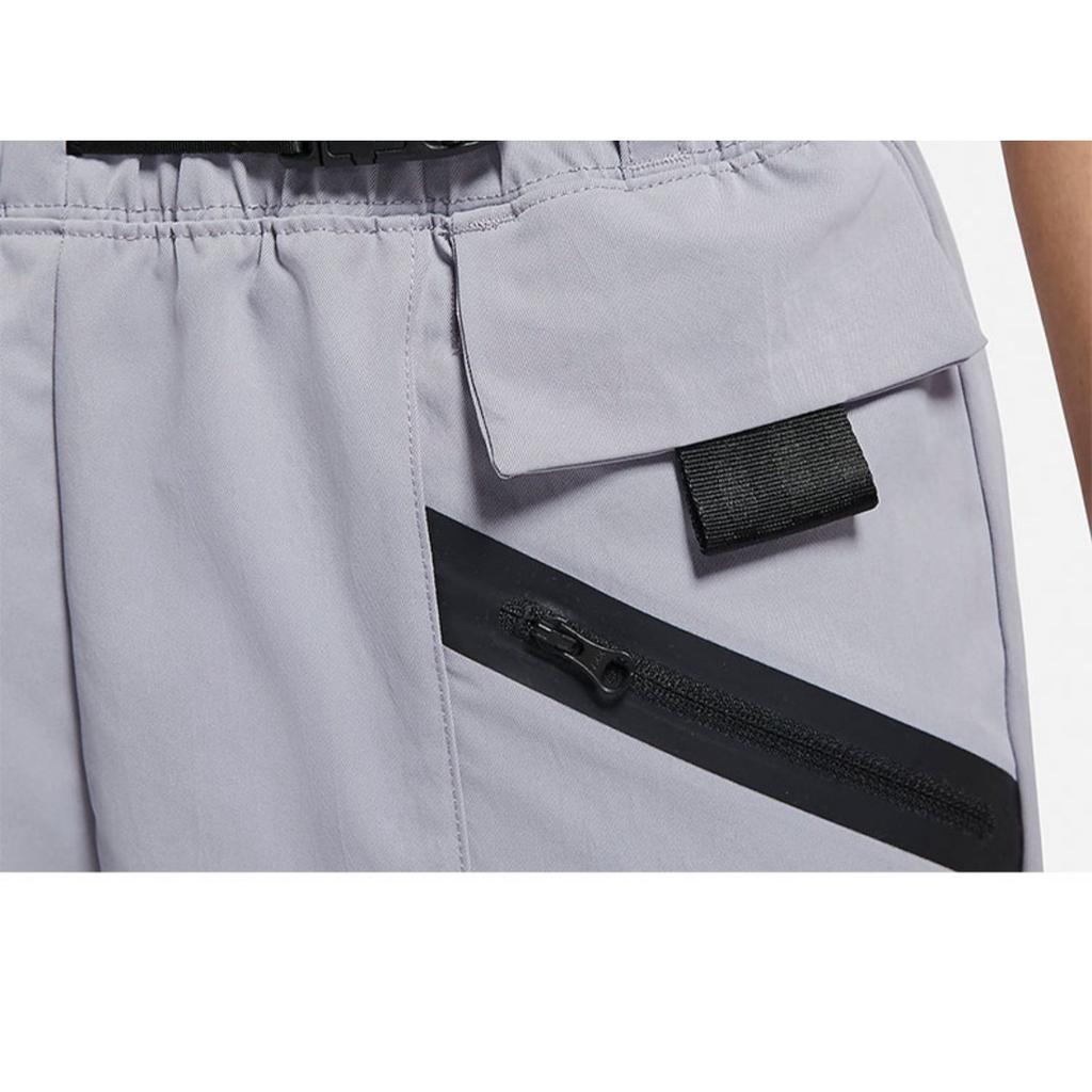 Nike Solid Color Logo Print Casual Straight Leg Pants Women bottoms Gray DD4617-521