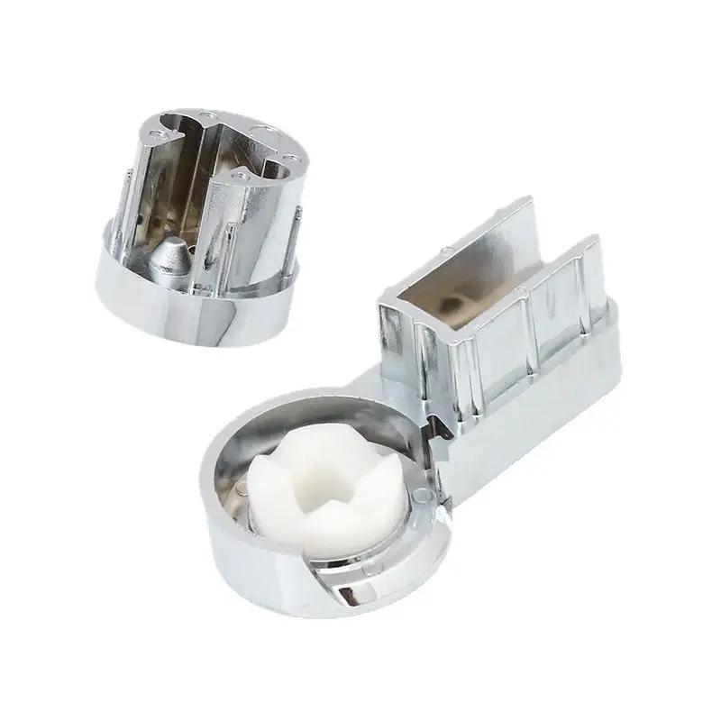 ABS Shower Holder Bath Hinge Brackets Elegant Bathroom Design Long-lasting Shower Solution ABS Chrome Plating Hinges