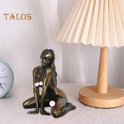 Statua di donna sexy da 5 pollici in resina, figura femminile nuda, statua da tavolo, scultura per comodino, caminetto, amanti dell'arte e collezionisti