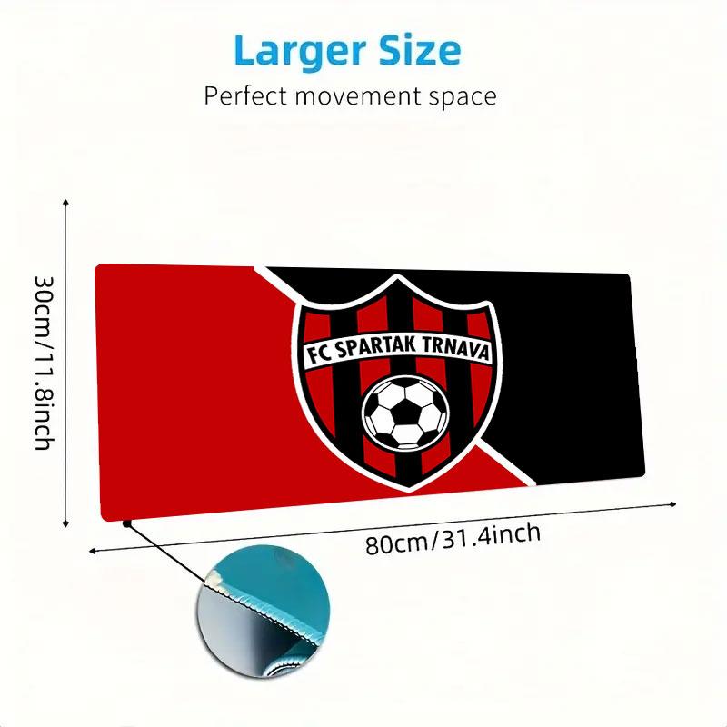 FC Spartak Trnava Mouse Pad, Large Gaming Desk Mat, Non-slip XXL Mousepad for Laptop & Tablet, Mini PC Playmat with Stitched Edges
