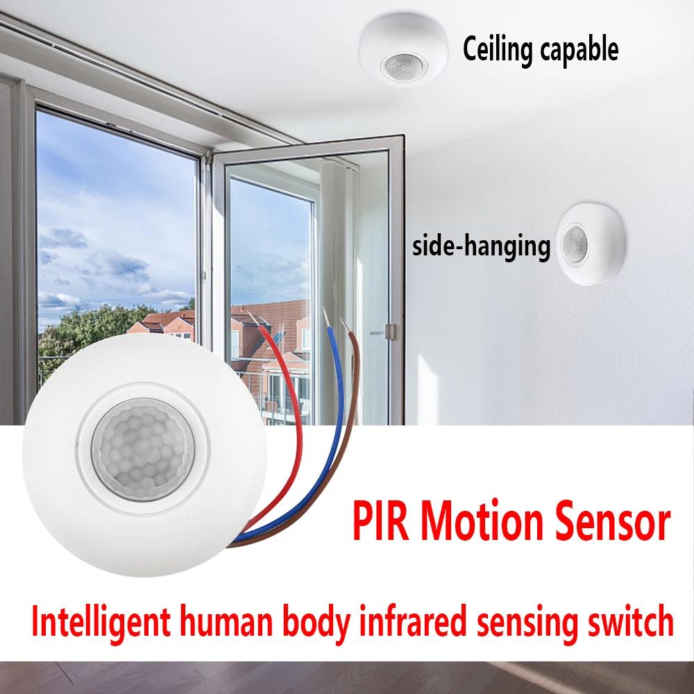AC85-265V Intelligent Human Infrared PIR Motion Sensor Switch Ceiling sensor switch Human Presence Detector